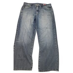 Ecko Unltd Jeans Mens 38x31 Vintage Y2K Blue Baggy Fit 1972 Straight Leg Skater